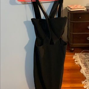 Sexy black dress with cut outs